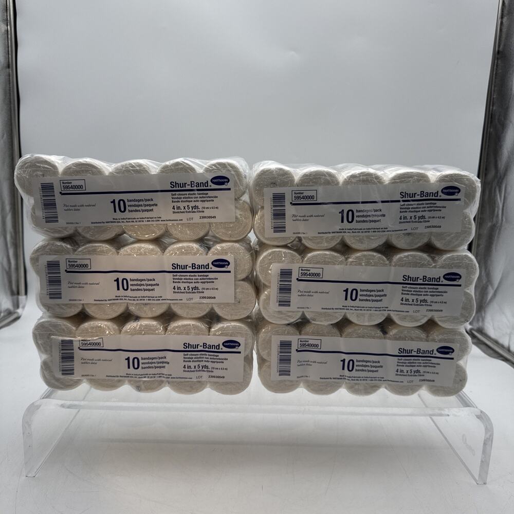 Hartmann Shur-Band LF Elastic Bandage Beige NonSterile 4" x 5 Yd 60 Ct